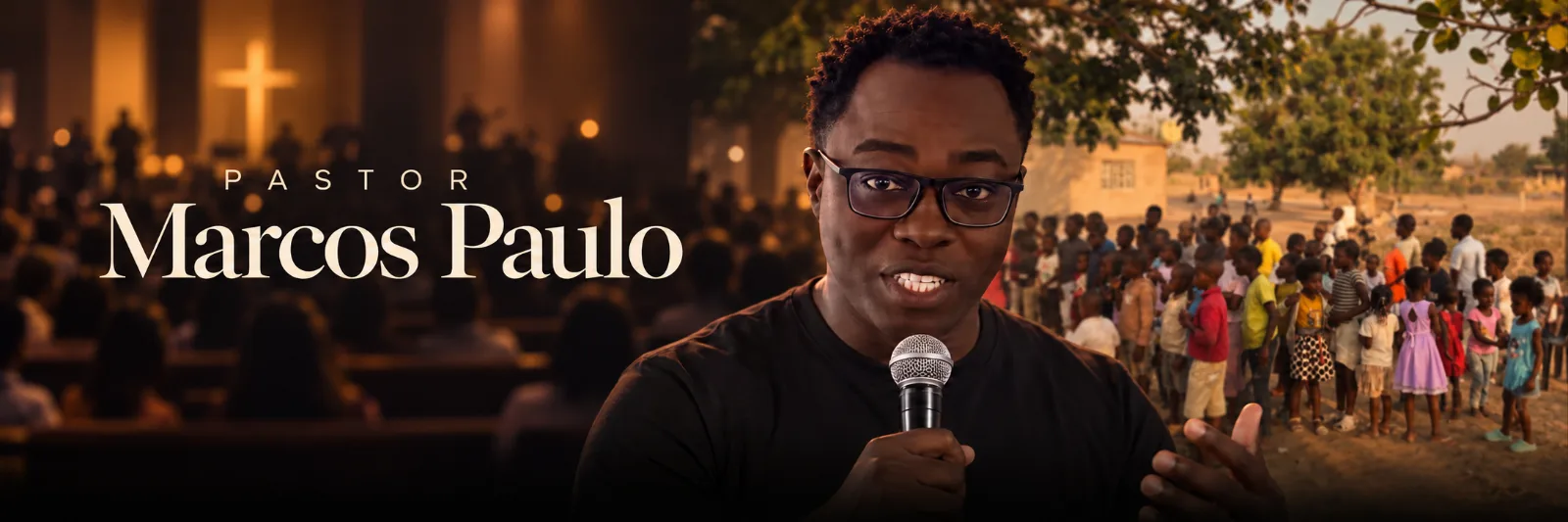 Pastor Marcos Paulo entre a igreja e o campo missionário